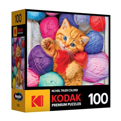 RoseArt Kodak Premium Cuddly Yarn Box Jigsaw Puzzle for Adults Jigsaw Puzzle for Stress Relief Jigsaw Puzzle for Indoor