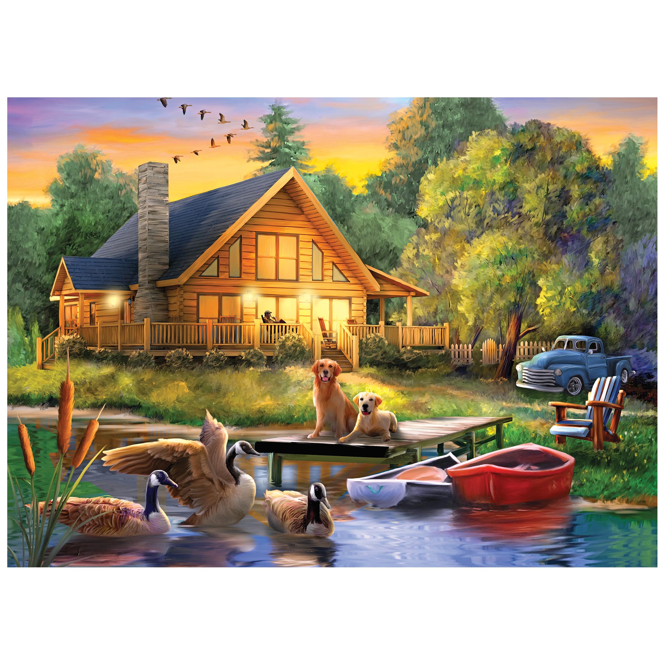 RoseArt Guardians of The Lake 1000 Piece Jigsaw Puzzle for Adults Puzzle Games Collectors
