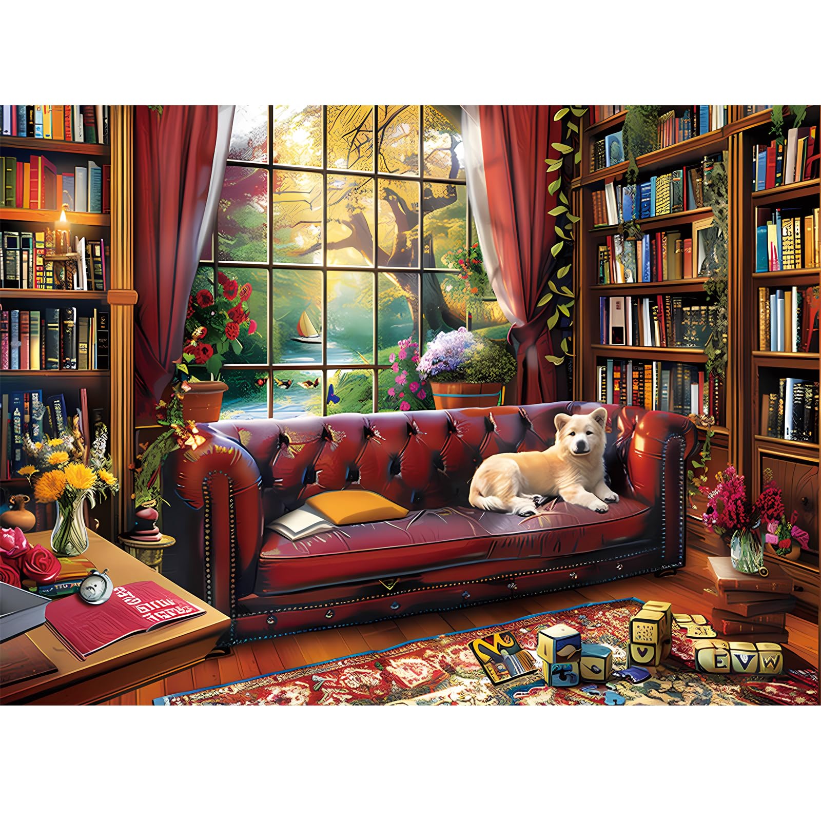 300 Piece Dog Puzzle for Adults and Kids - Creative Play and Family Fun Gifts, 20.5x15 in  
300 Piece Landscape Puzzle f