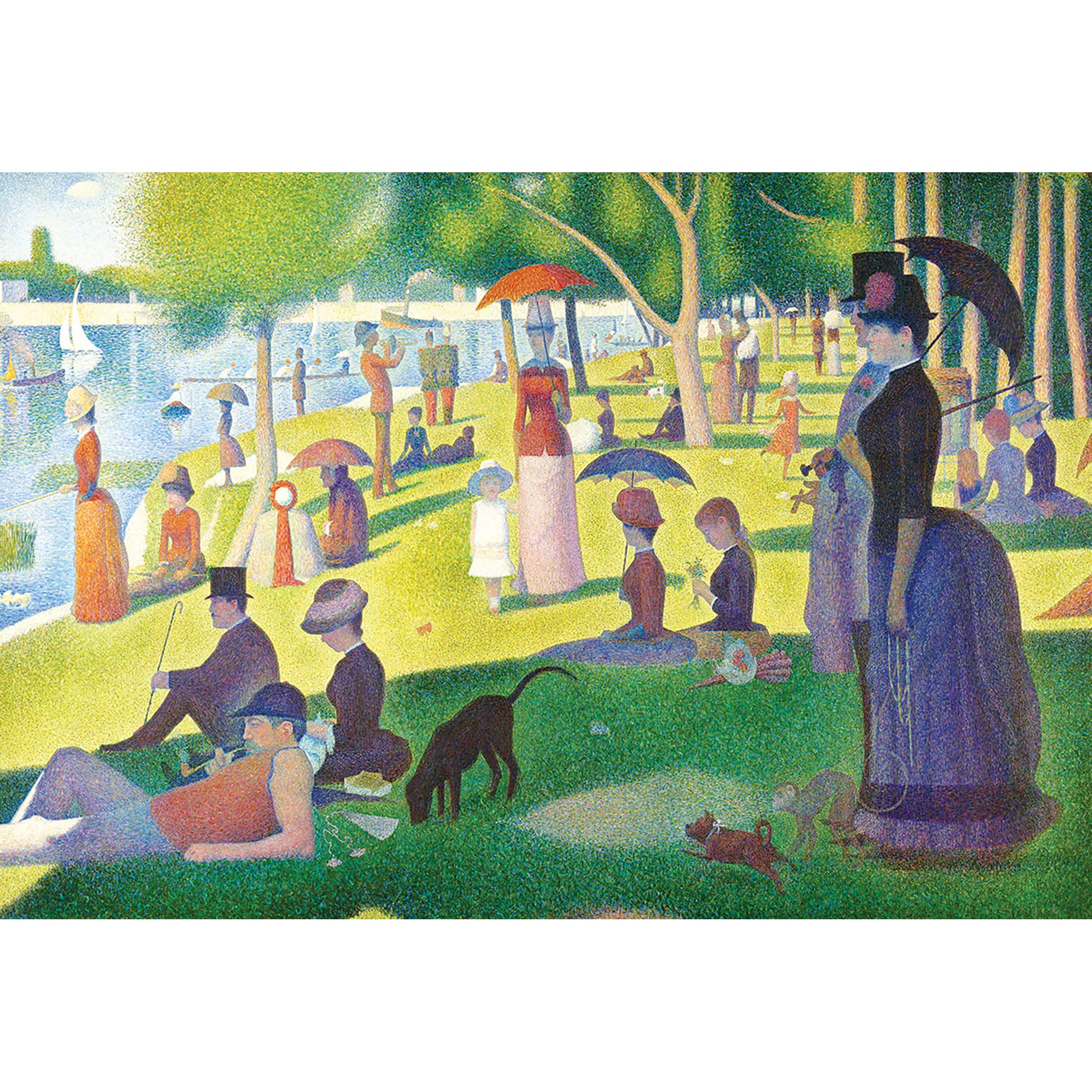RoseArt Kodak Premium Masters 2000 Piece Jigsaw Puzzle for Adults - A Sunday Afternoon on The Island of La Grand Jatte b