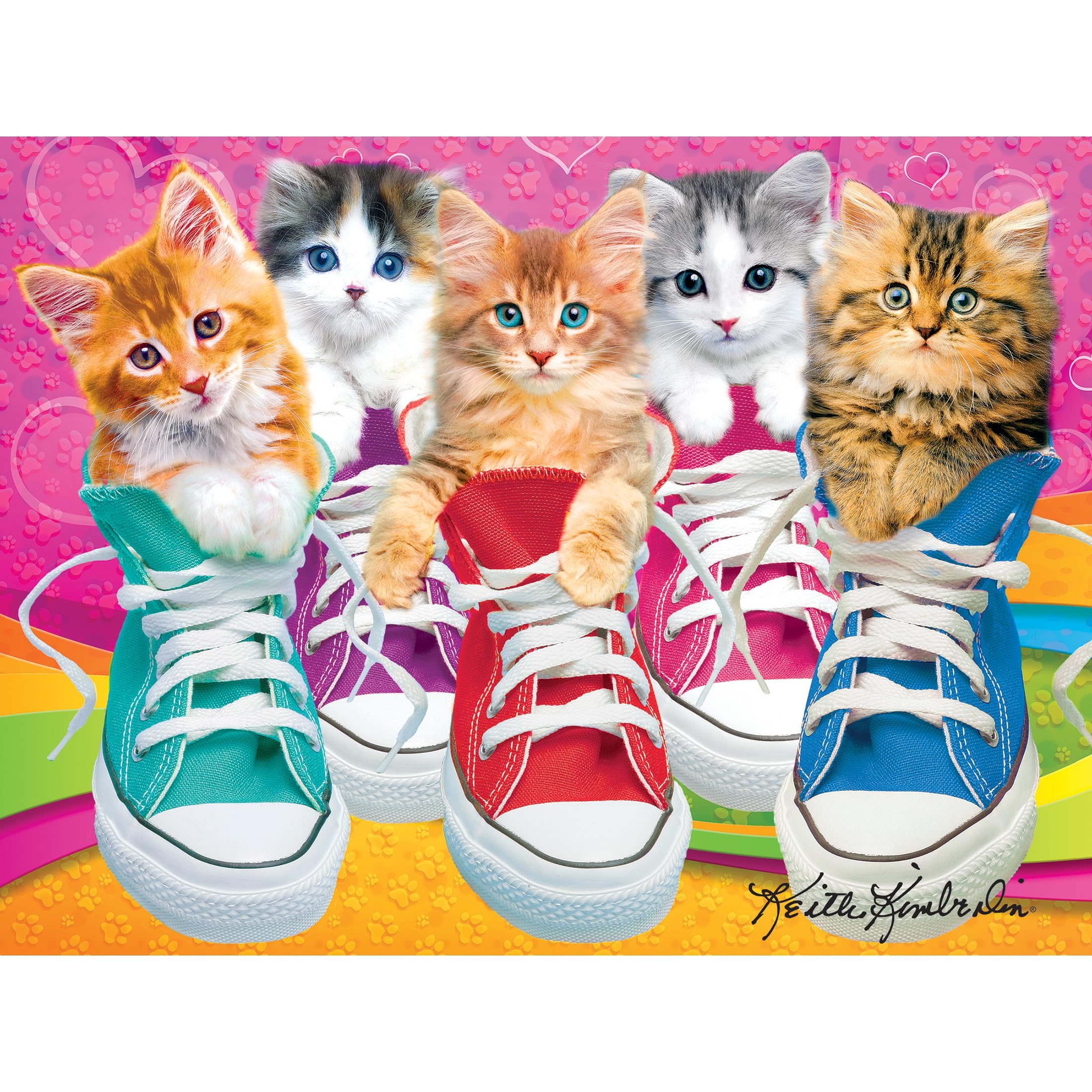 RoseArt Kodak Premium Sneaky Kats II 350 Piece Jigsaw Puzzle for Adults - Stress Relief and Entertainment for Grown-Ups